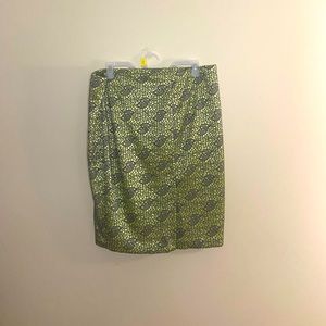 Green and Grey Netted Skirt